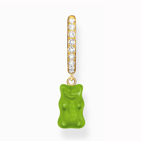THOMAS SABO x HARIBO kusová náušnice Green goldbear náušnice CR726-414-6