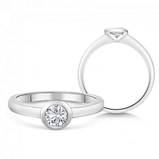 SOFIA DIAMONDS zlatý zásnubní prsten s diamantem 0,40 ct prsten BDRB00158WG