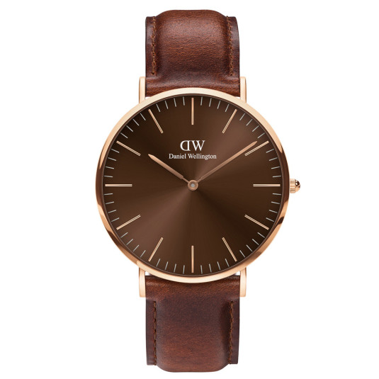 DANIEL WELLINGTON pánské hodinky St Mawes Amber hodinky DW00100627