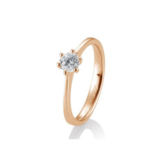 SOFIA DIAMONDS prsten z růžového zlata s diamantem 0,40 ct prsten BE41/84832-R