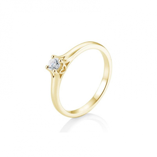 SOFIA DIAMONDS prsten ze žlutého zlata s diamantem 0,20 ct prsten BE41/05720-Y