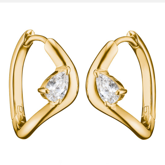 THOMAS SABO náušnice White zirconia in teardrop shape náušnice CR763-M01-14