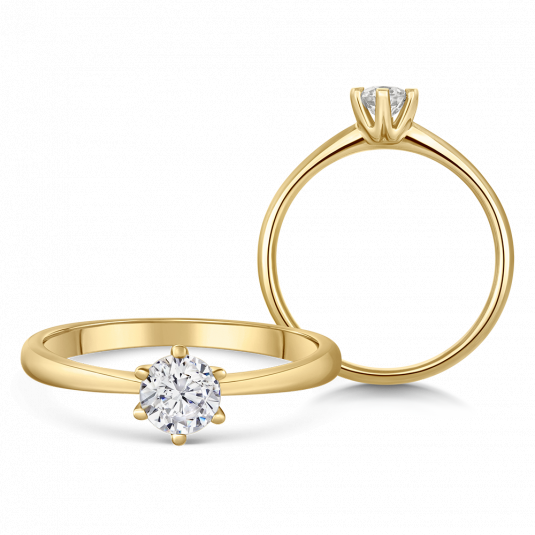 SOFIA DIAMONDS zlatý zásnubní prsten s diamantem 0,40 ct prsten BDRB00149YG