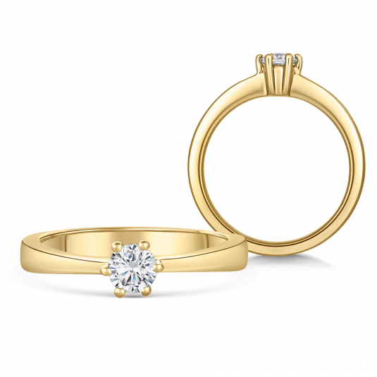 SOFIA DIAMONDS zlatý zásnubní prsten s diamantem 0,33 ct prsten BDRB00071YG