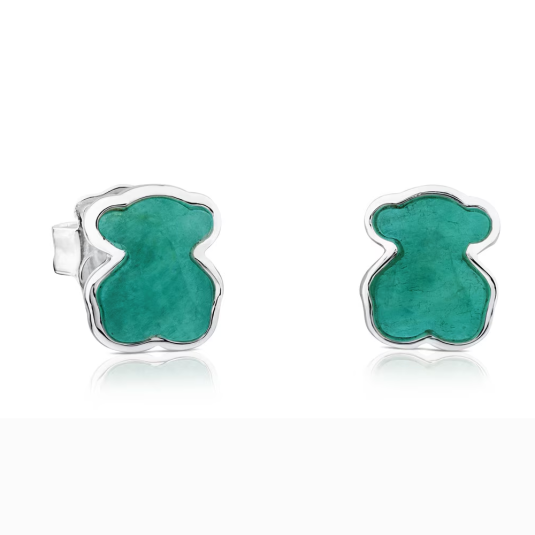 TOUS stříbrné náušnice New Color náušnice 615433540