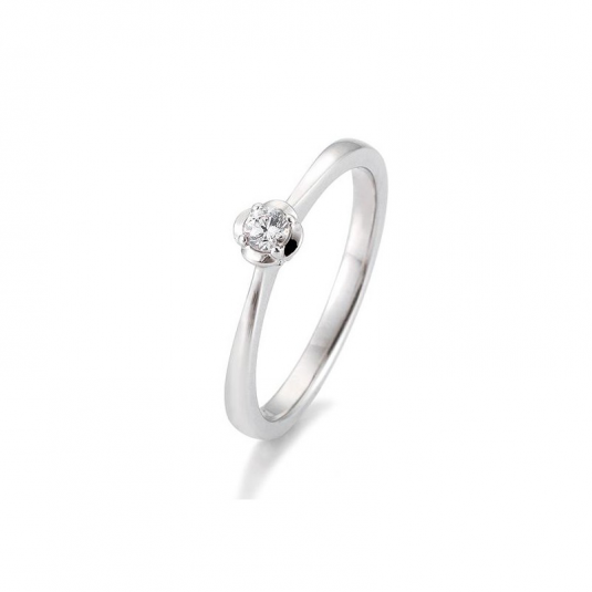 SOFIA DIAMONDS prsten z bílého zlata s diamantem 0,10 ct prsten BE41/05951-W