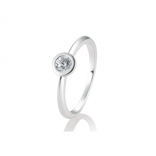 SOFIA DIAMONDS prsten z bílého zlata s diamantem 0,30 ct prsten BE41/85131-6-W