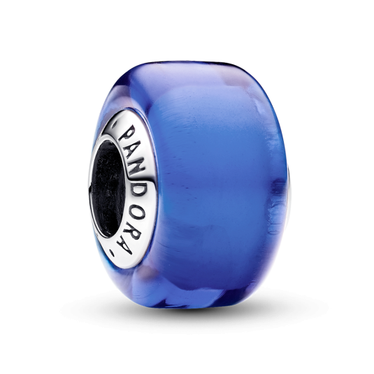 PANDORA korálek Modré mini muránské sklo přívěšek 793105C00