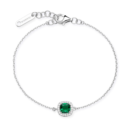 BROSWAY stříbrný náramek Fancy Life Green náramek BWFLG139