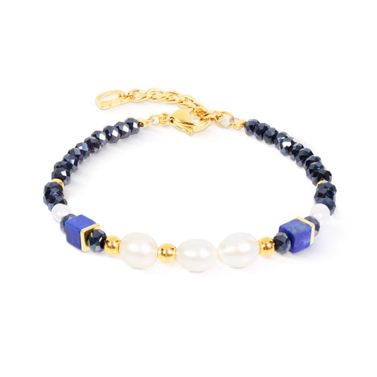 COEUR DE LION náramek Cosmic Pearls Midnight Gold náramek 1135-30-0700