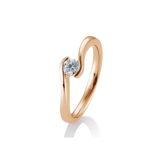 SOFIA DIAMONDS prsten z růžového zlata s diamantem 0,30 ct prsten BE41/85944-R