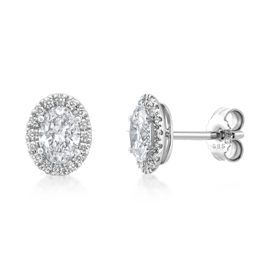 SOFIA DIAMONDS zlaté náušnice s laboratorními diamanty 1,23 ct DE/VS+ náušnice LABGER1001128WG