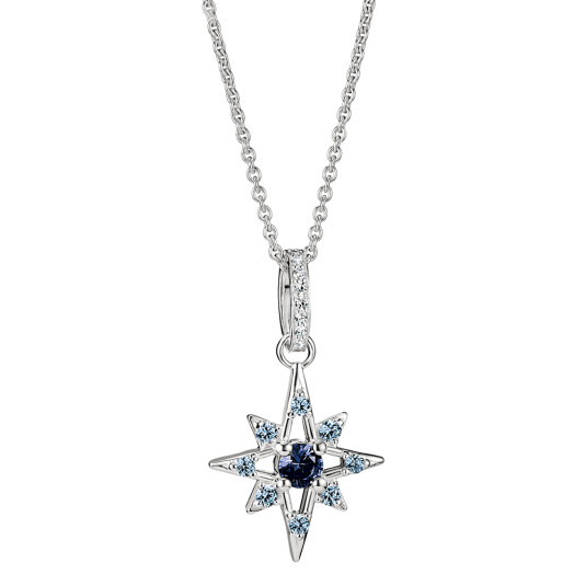 THOMAS SABO náhrdelník Star with white zirconia náhrdelník KE2394-166-1