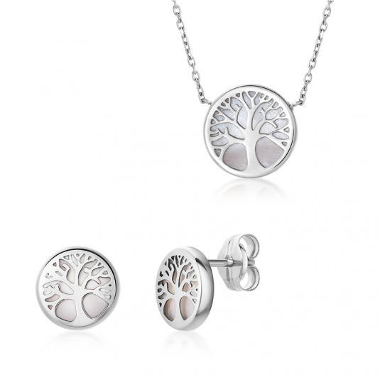 SOFIA gold set necklace and earrings 