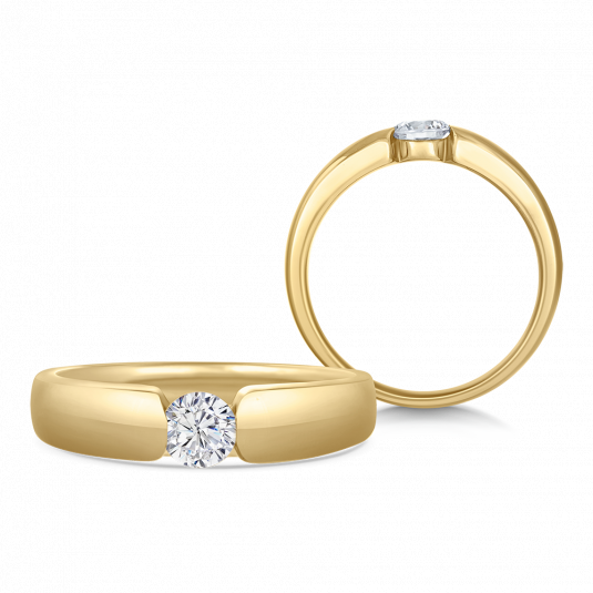 SOFIA DIAMONDS zlatý zásnubní prsten s diamantem 0,25 ct prsten BDRB00135YG