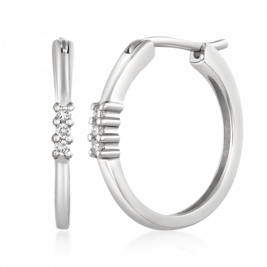 SOFIA DIAMONDS zlaté náušnice s diamanty 0,042 ct náušnice GEMBO26304-19