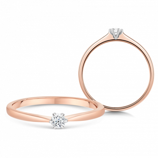 SOFIA DIAMONDS zlatý zásnubní prsten s diamantem 0,075 ct prsten UDRG46872R-H-I1