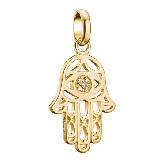 THOMAS SABO CONNECT přívěsek charm Hamsa gold-plated přívěšek CC1243-414-14