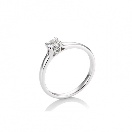 SOFIA DIAMONDS zlatý prsten z bílého zlata s diamantem 0,25 ct prsten BE41/05721-W