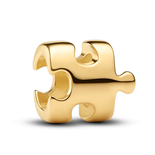 PANDORA pozlacený mini korálek Puzzle přívěšek 764514C00