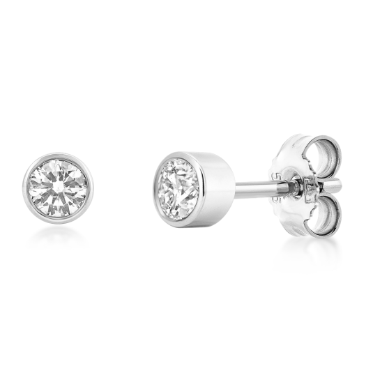 SOFIA DIAMONDS zlaté náušnice s diamanty 2 x 0,18 ct náušnice UDER26658W-H-I1