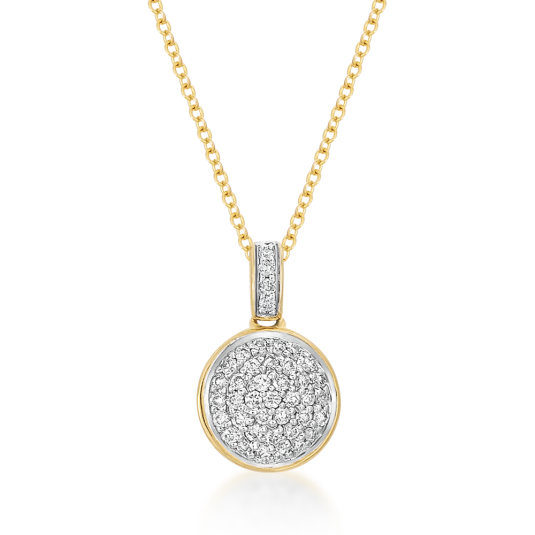 SOFIA zlatý náhrdelník s diamantem 0,11 ct H/I1 náhrdelník UDPD21936Y-H-I1