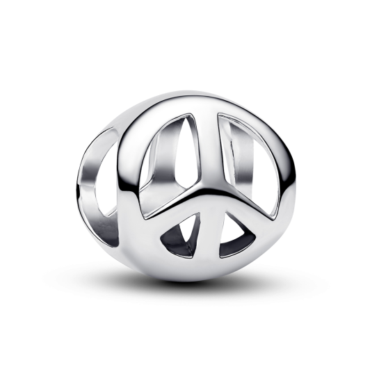 PANDORA mini stříbrný korálek Symbol míru přívěšek 794512C00