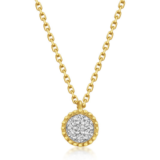 SOFIA DIAMONDS zlatý náhrdelník s diamanty 0,11 ct náhrdelník GEMCS32198-32