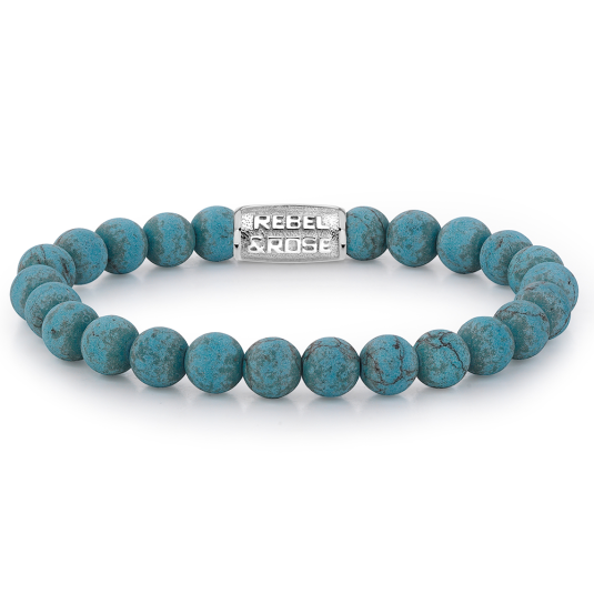 REBEL & ROSE náramek Matt Turquoise Delight náramek RR-80043-S