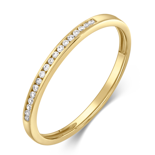 SOFIA DIAMONDS zlatý prsten s diamanty 0,08 ct prsten GEMBG28787-29