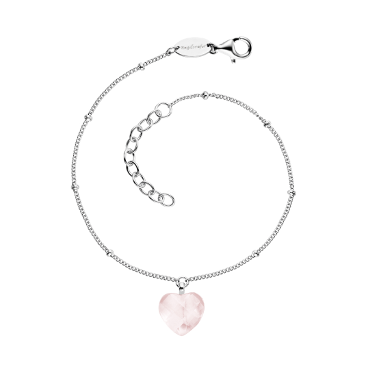 ENGELSRUFER náramek s růženínovým srdíčkem náramek ERB-HEART-RQ