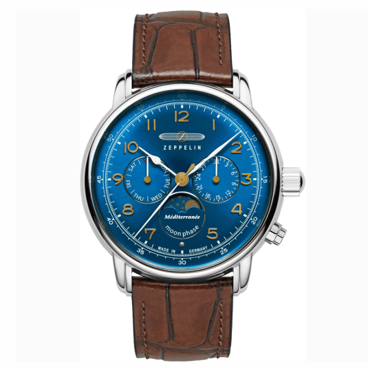ZEPPELIN pánské hodinky Méditerranée Moon Phase hodinky ZE9636-3