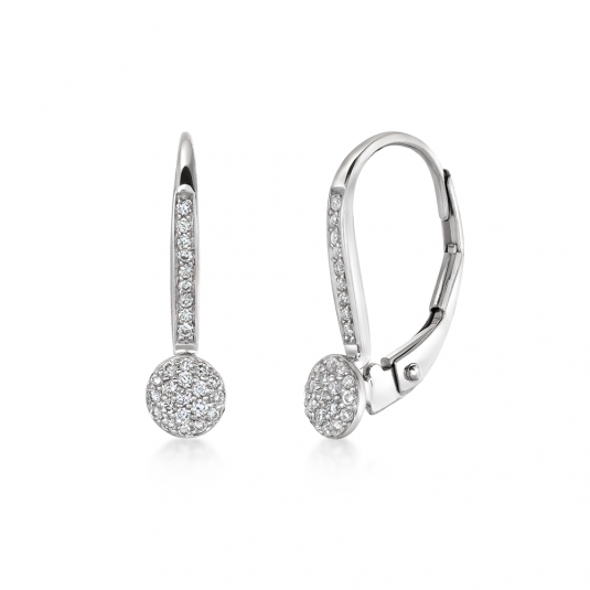 SOFIA DIAMONDS zlaté náušnice s diamanty 0,16 ct náušnice UDER21275W-H-I1