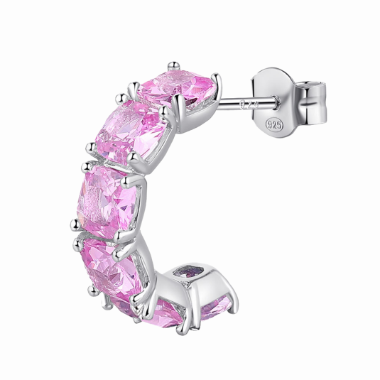 BROSWAY kusová náušnice Fancy Vibrant pink náušnice BWFVP10