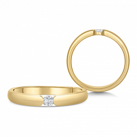 SOFIA DIAMONDS zlatý zásnubní prsten s diamantem 0,08 ct prsten BDRB00072YG