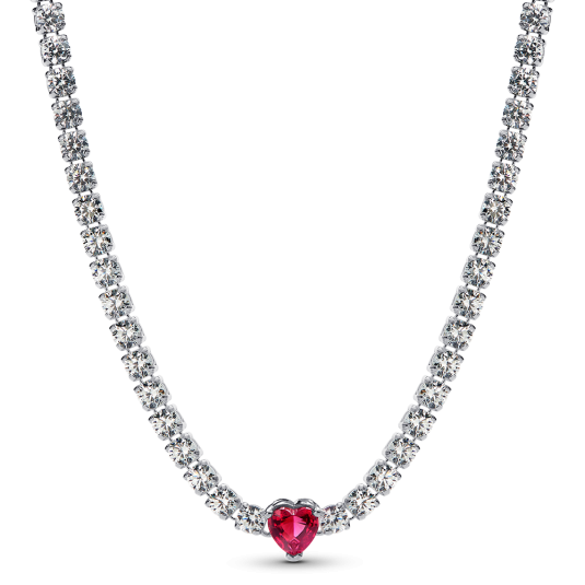 PANDORA halo necklace Heart M-393549C01 - Sofia.net