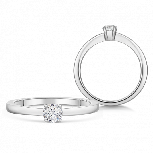 SOFIA DIAMONDS zlatý zásnubní prsten s diamantem 0,33 ct prsten BDRB00066WG
