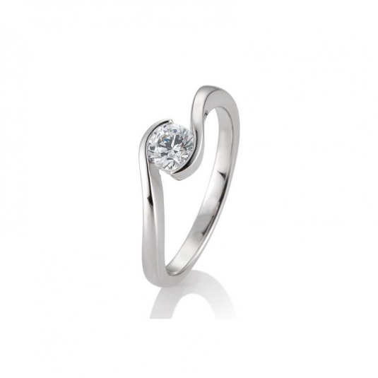 SOFIA DIAMONDS prsten z bílého zlata s diamantem 0,50 ct prsten BE41/85946-W