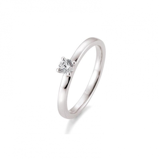 SOFIA DIAMONDS prsten z bílého zlata s diamantem 0,20 ct prsten BE41/05992-W