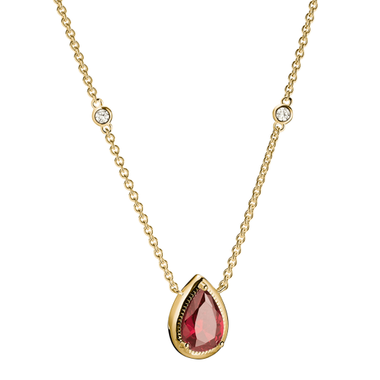 THOMAS SABO náhrdelník Red Teardrop Stone náhrdelník KE2331-414-10