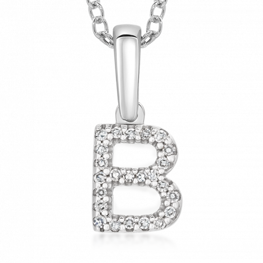 SOFIA DIAMONDS zlatý přívěsek písmeno B přívěšek PAC322-B