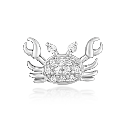 SOFIA stříbrná kusová náušnice krab náušnice IS028OR622