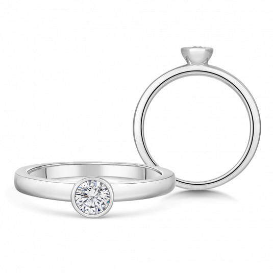 SOFIA DIAMONDS zlatý zásnubní prsten s diamantem 0,25 ct prsten BDRB00078WG