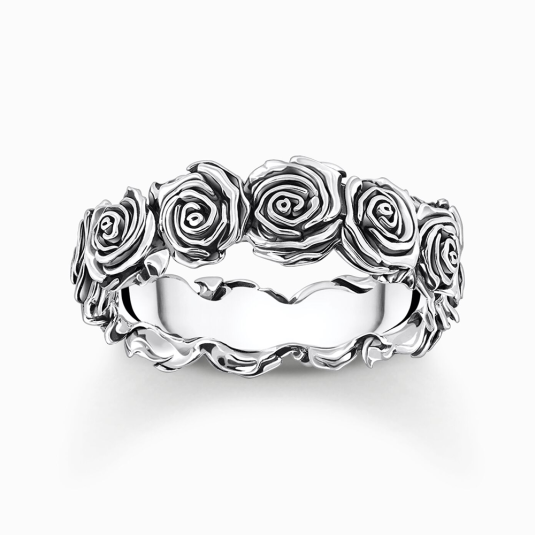 THOMAS SABO prsten Midnight Rose prsten TR2488-637-21