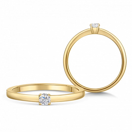 SOFIA DIAMONDS zlatý zásnubní prsten s diamantem 0,15 ct prsten BDRB00063YG