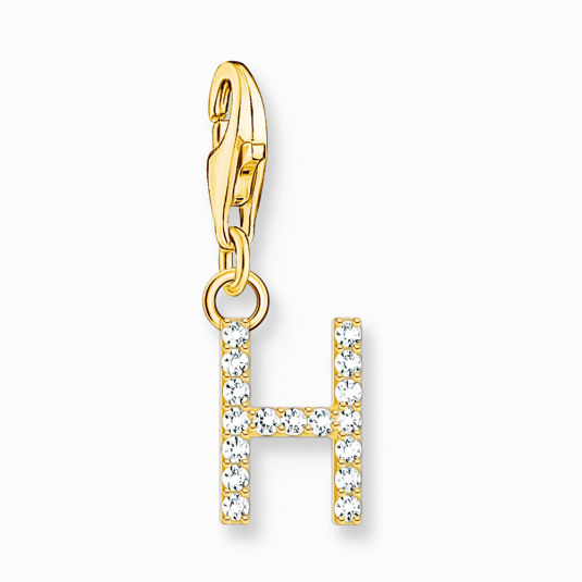 THOMAS SABO přívěsek charm letter H gold přívěšek 1971-414-14