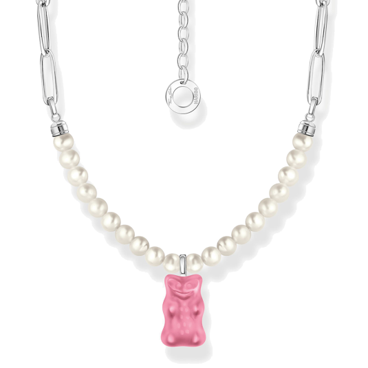 THOMAS SABO x HARIBO náhrdelník Pink goldbears & pearls náhrdelník KE2207-082-9