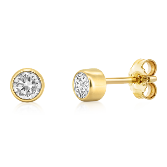 SOFIA DIAMONDS zlaté náušnice s diamanty 2 x 0,23 ct náušnice UDER26657Y-H-I1