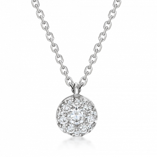 SOFIA DAMONDS zlatý náhrdelník kruh s diamanty 0,158 ct náhrdelník GEMCS28502-15