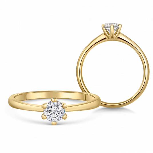 SOFIA DIAMONDS zlatý zásnubní prsten s diamantem 0,50 ct prsten BDRB00150YG